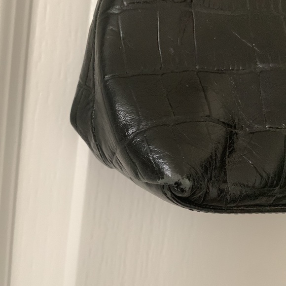 BANANA REPUBLIC Factory Leather Croc Print Shoulder Bag - Picture 13 of 16